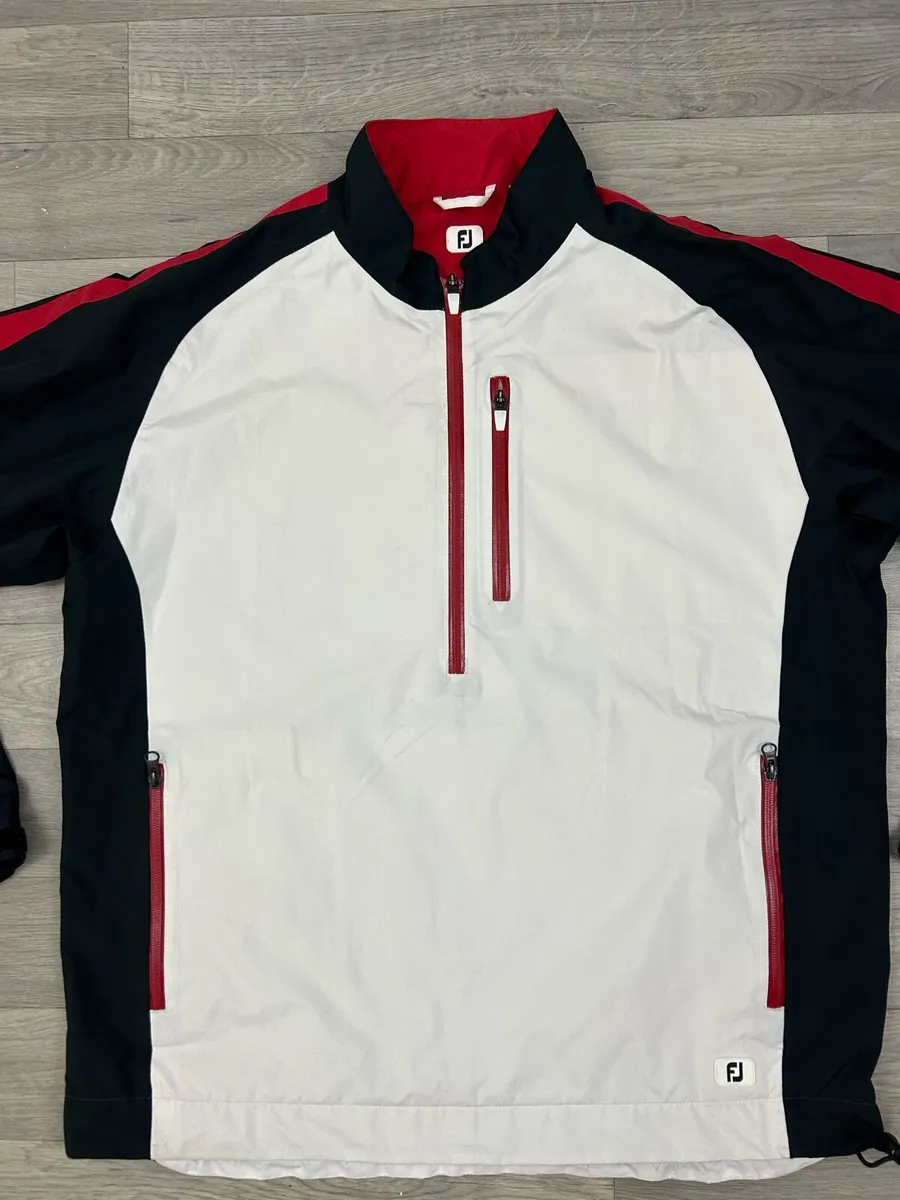 FootJoy FJ Waterproof Half Zip Golf Jacket Mens XL - Image 2