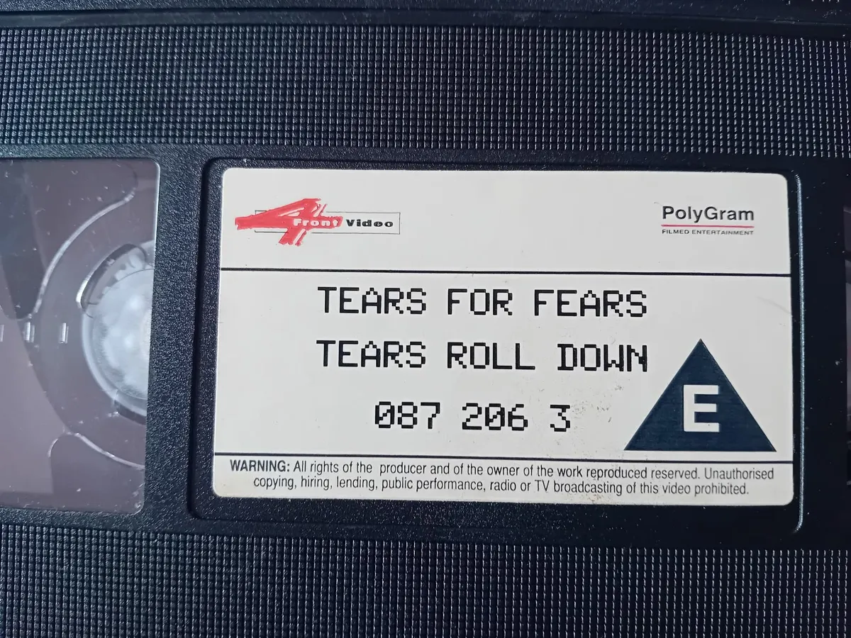 TEARS FOR FEARS   GREATEST HITS  82 / 92  VHS - Image 2