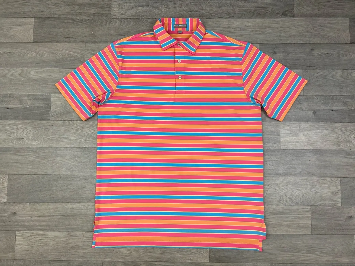 Peter Millar Golf Polo Shirt Mens Large - Image 1