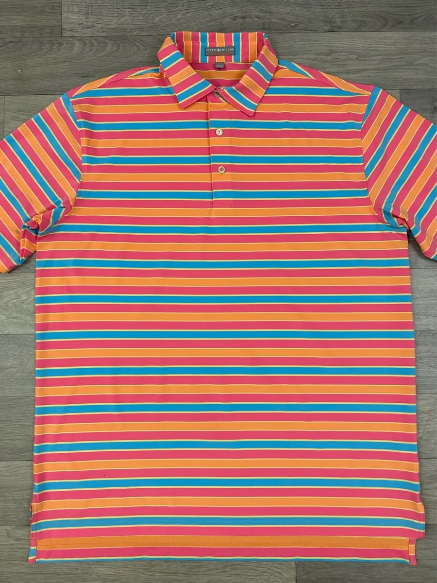 Peter Millar Golf Polo Shirt Mens Large - Image 2