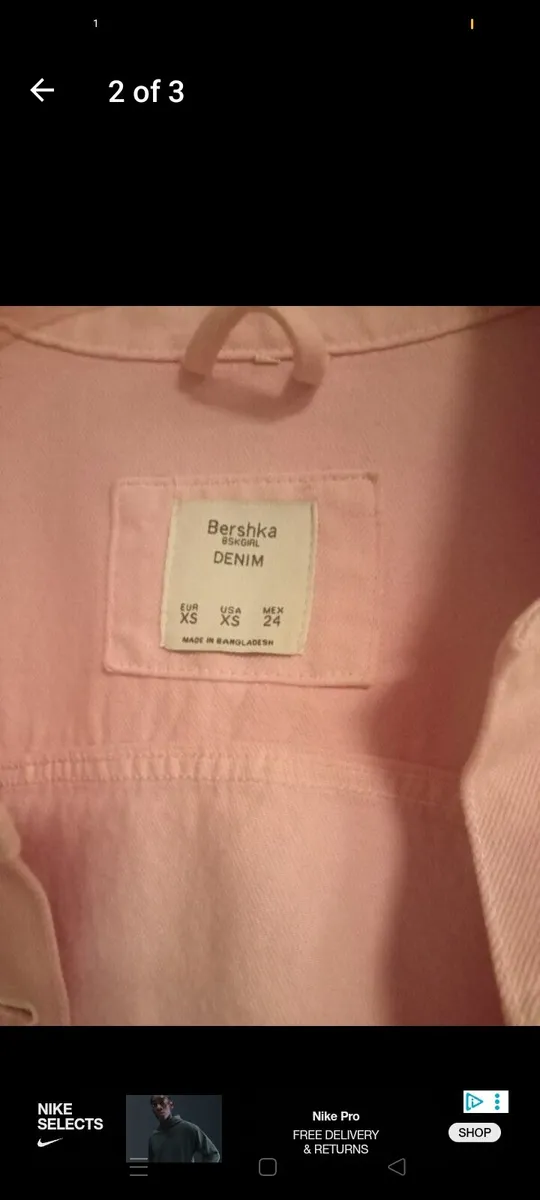 Ladies bershka denim jacket size 8_10 - Image 2