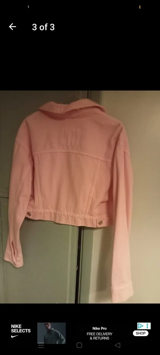 Ladies bershka denim jacket size 8_10 - Image 3