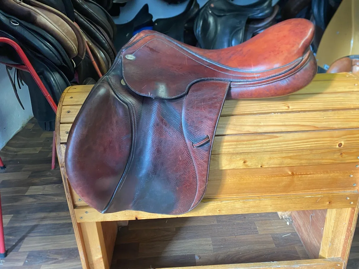 Chamberlain close contact jump saddle 17.5-18” - Image 2