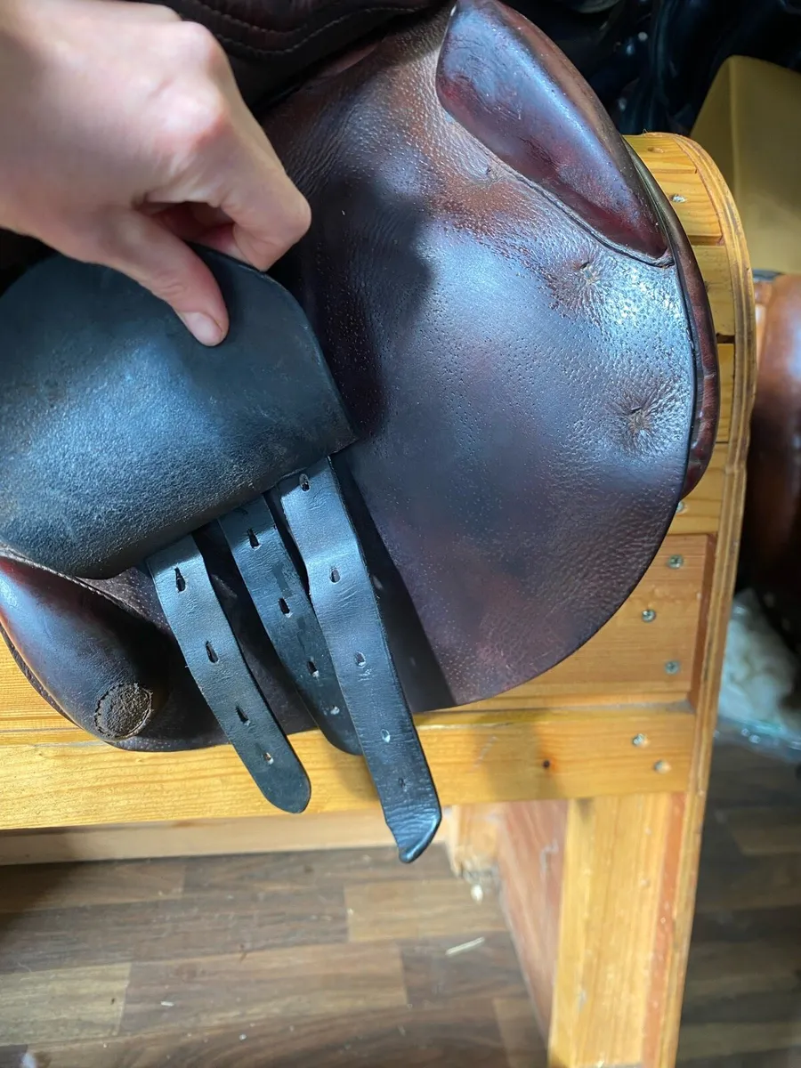 Chamberlain close contact jump saddle 17.5-18” - Image 4