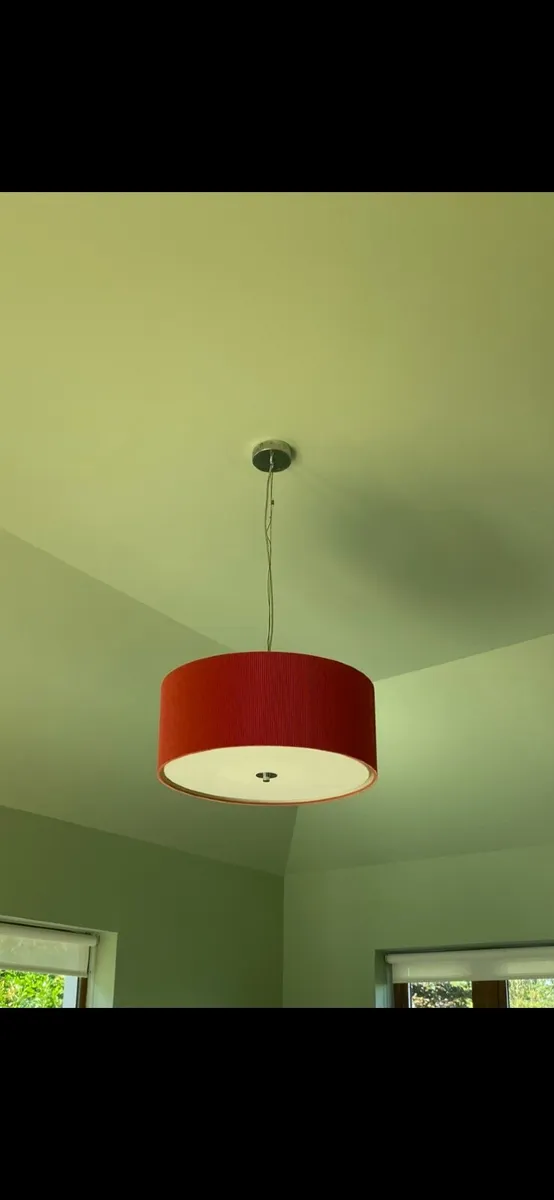 Ceiling Light, Floor Lamp and Framed Wall Picture - Image 3