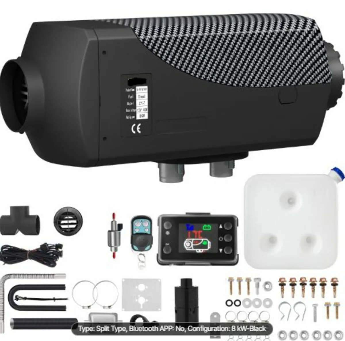 12V 8KW Diesel Air Heater with LCD Switch, Diesel - Image 1