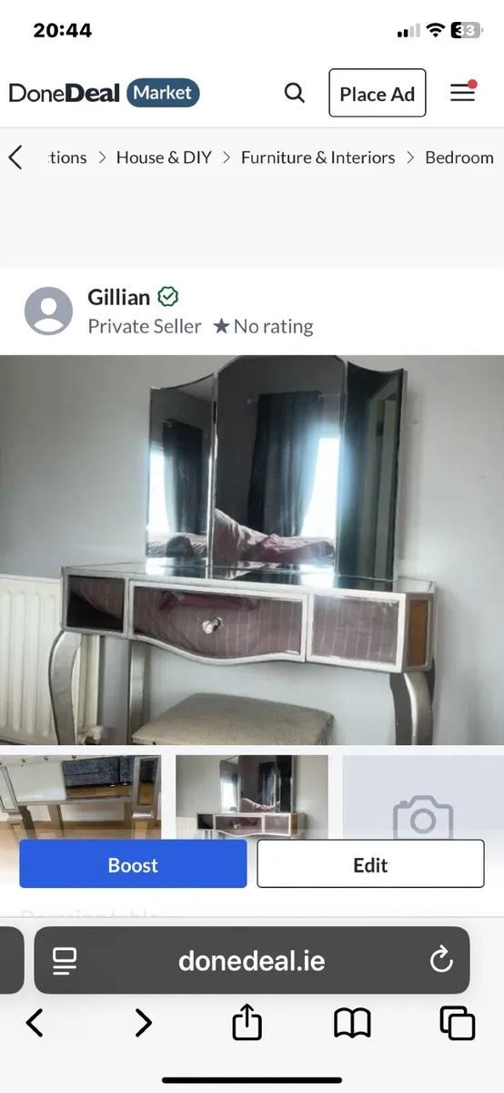 Dressing table and mirror - Image 2