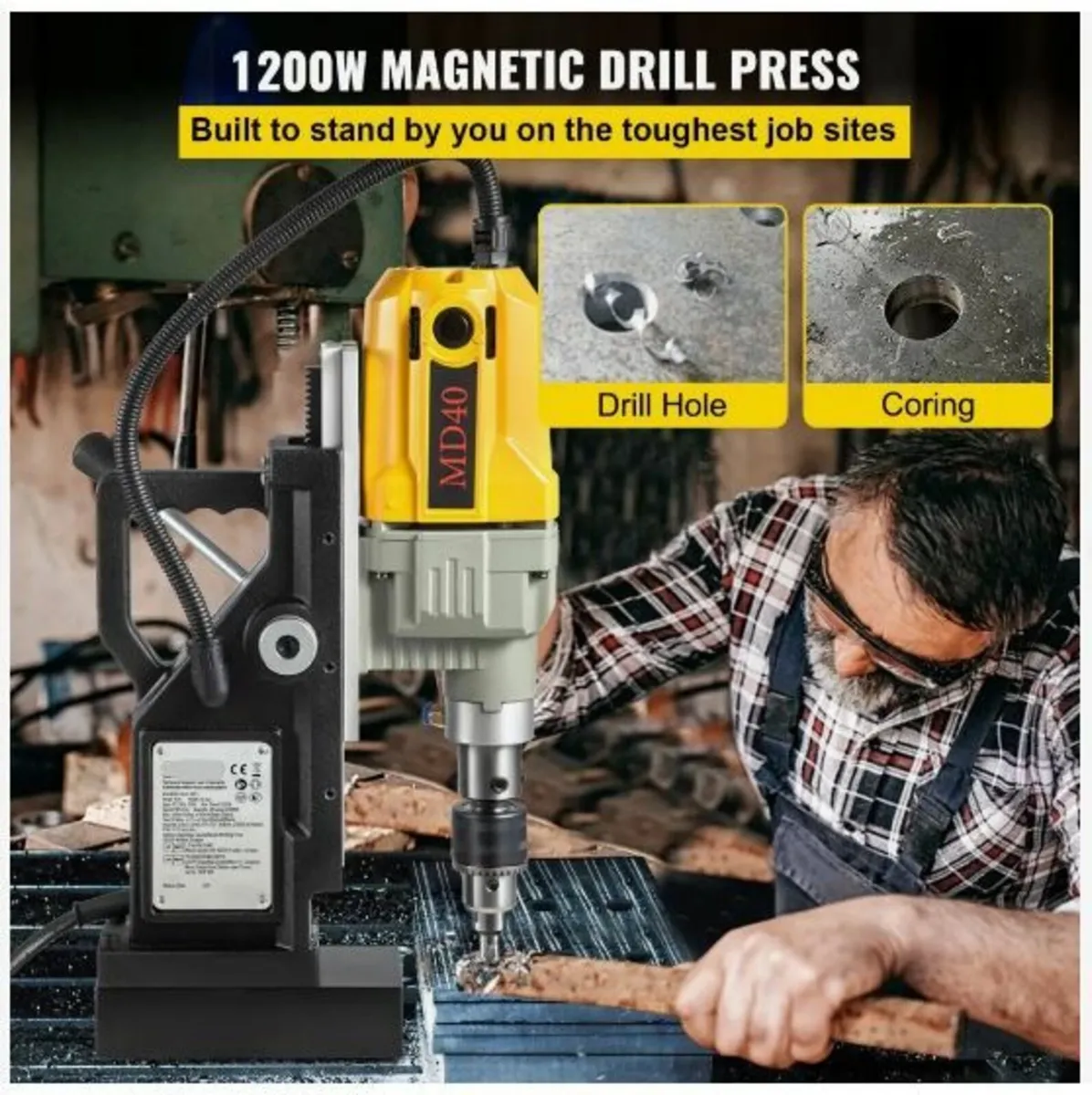 Magnetic Drill, 1100W 4 cm Boring Diameter - Image 3