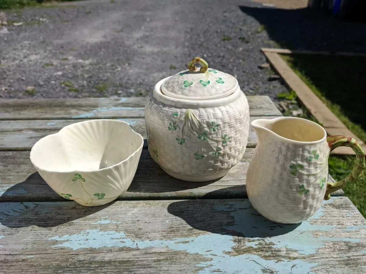 Shamrock detail tea set 3 pieces - Image 2