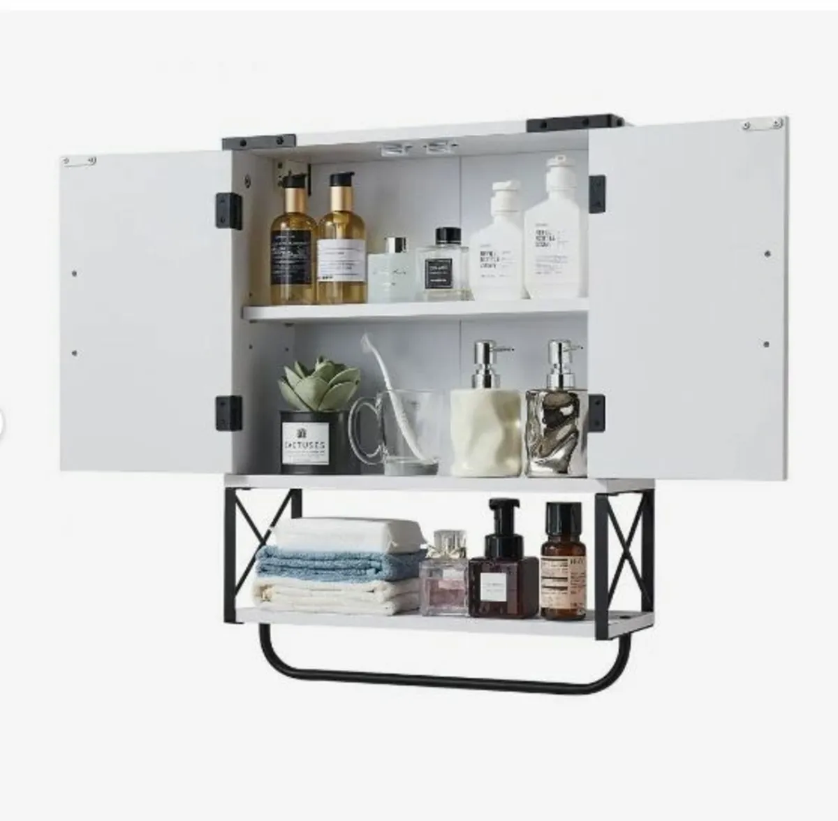 Bathroom Wall Cabinet, with 2 Doors - Image 3