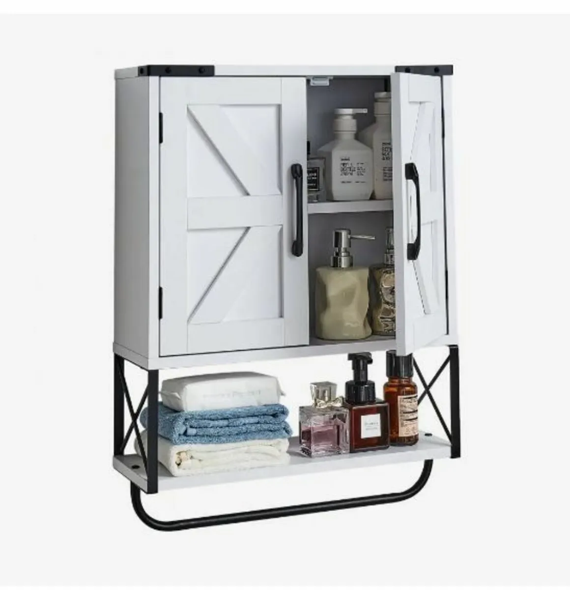 Bathroom Wall Cabinet, with 2 Doors - Image 4