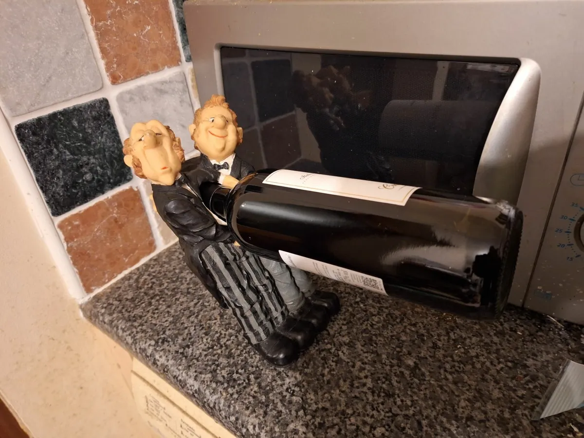 Vintage Wine Bottle Stand - Image 1