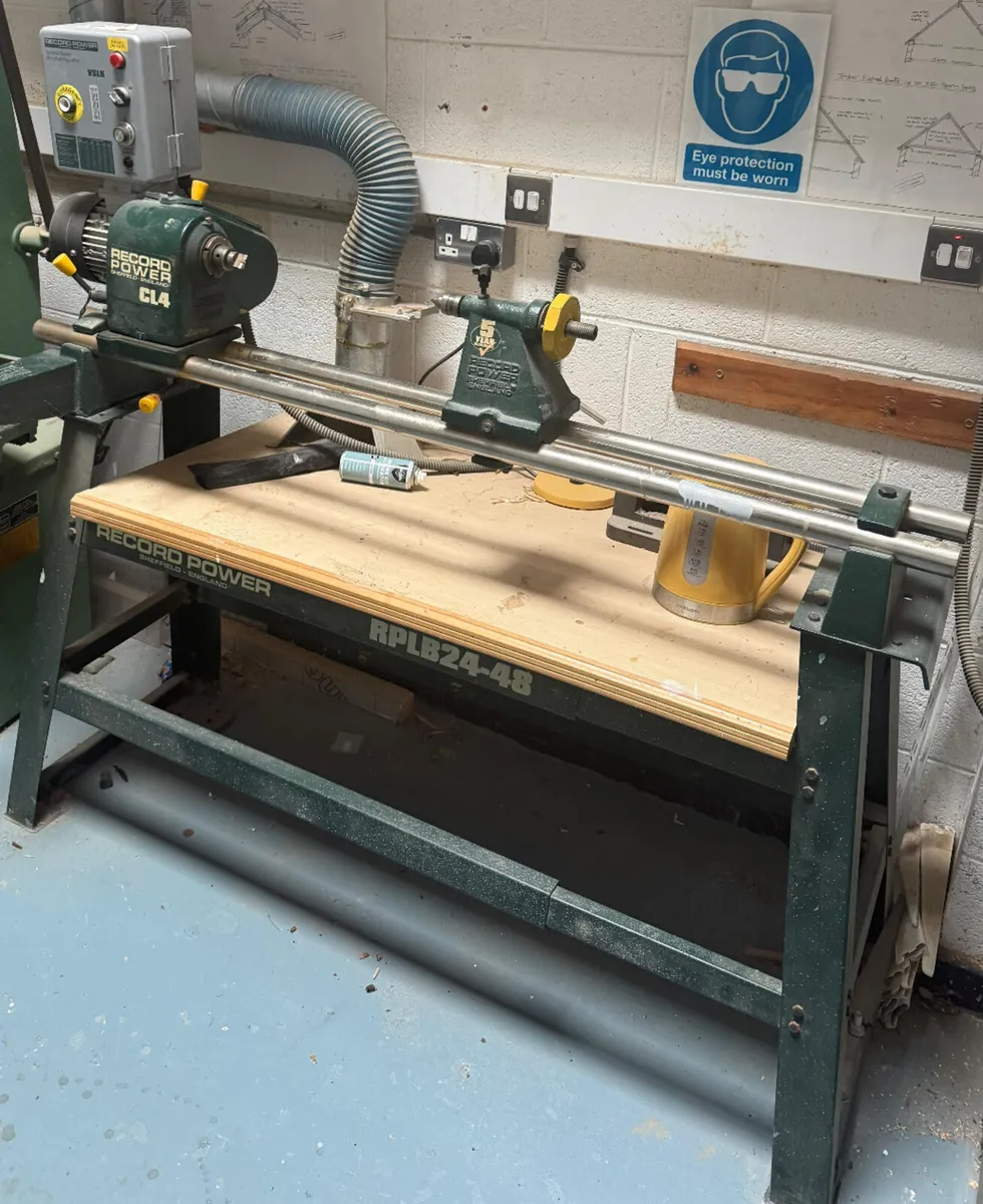 Record cl4 variable speed lathes ex school - Image 1