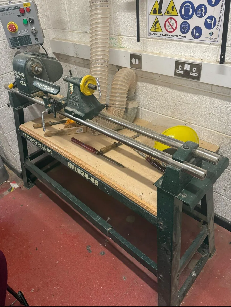 Record cl4 variable speed lathes ex school - Image 3