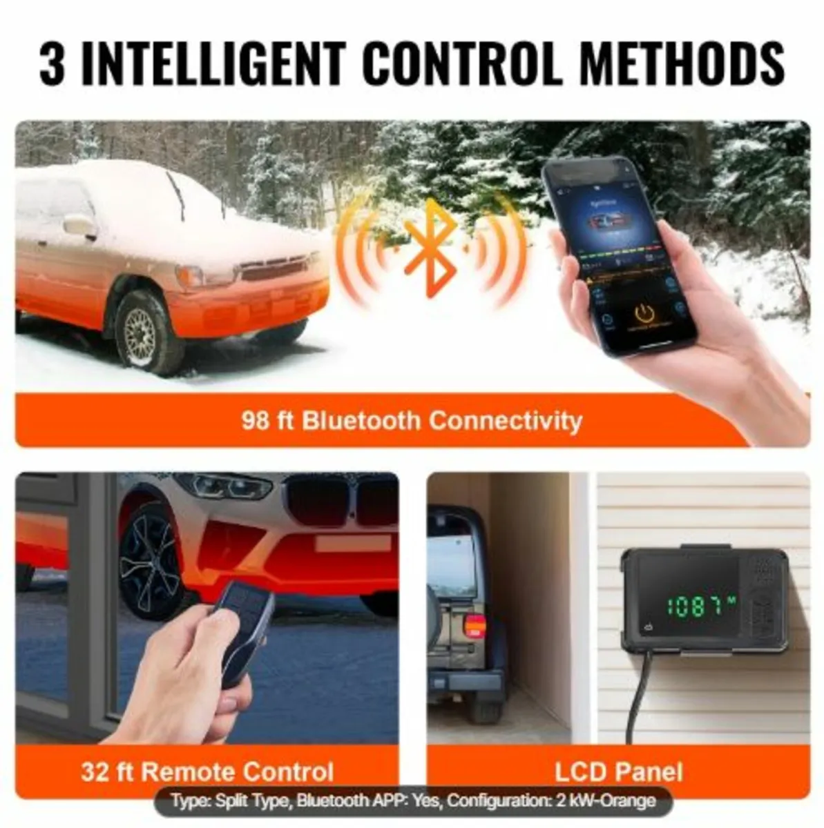 Bluetooth App Control Diesel Air Heater, 12V 2KW - Image 2
