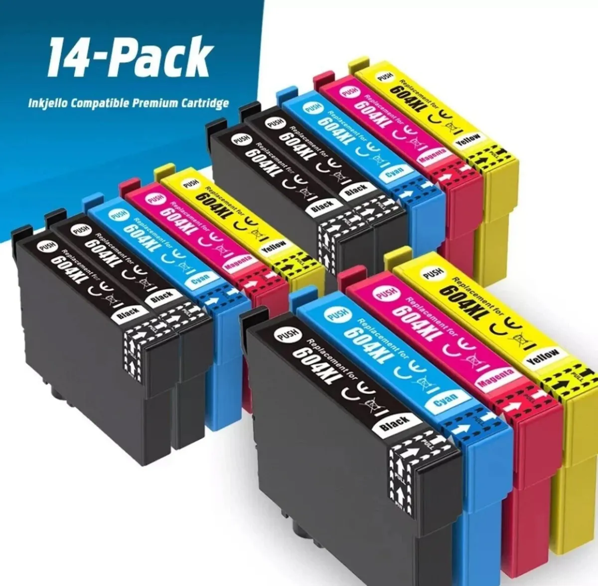 Ink Cartridges 604 XL For Epson XP-4200 2200 etc - Image 4