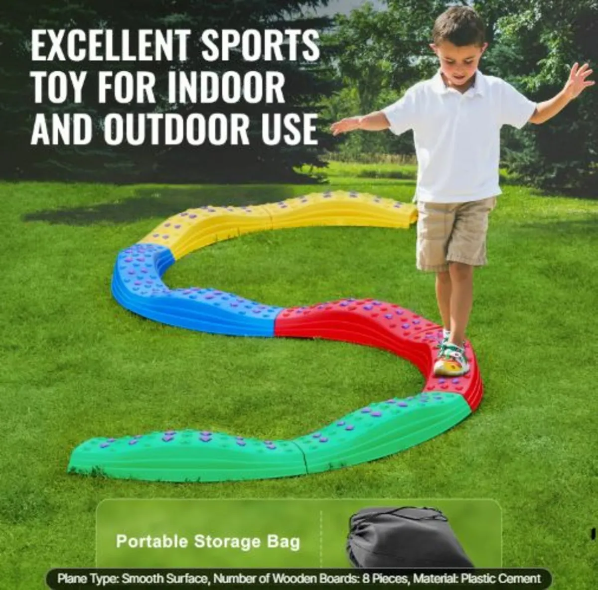Balance Beam Stepping Stones,8PCS Toddler Balance - Image 4