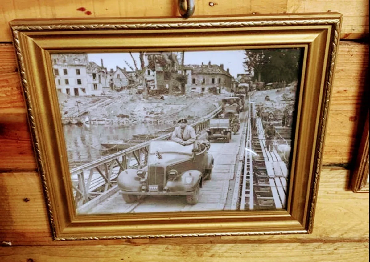 Three world war 2 framed photos - Image 1