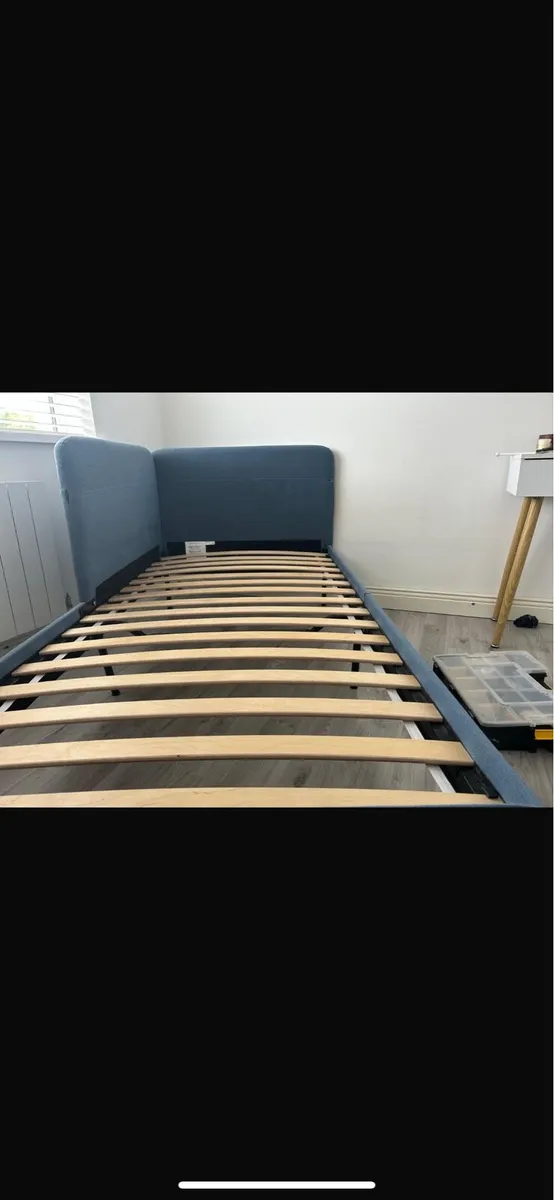 Ikea single bed with mattress and desk.. - Image 1