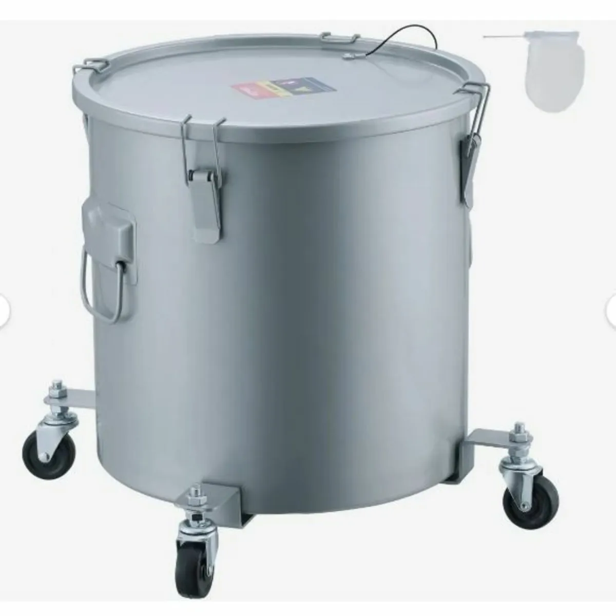 Fryer Grease Bucket, 8 Gal Oil Disposal Caddy - Image 1