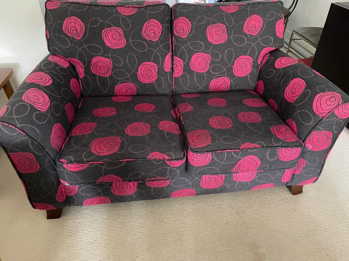 Sofa & footstool - Image 4