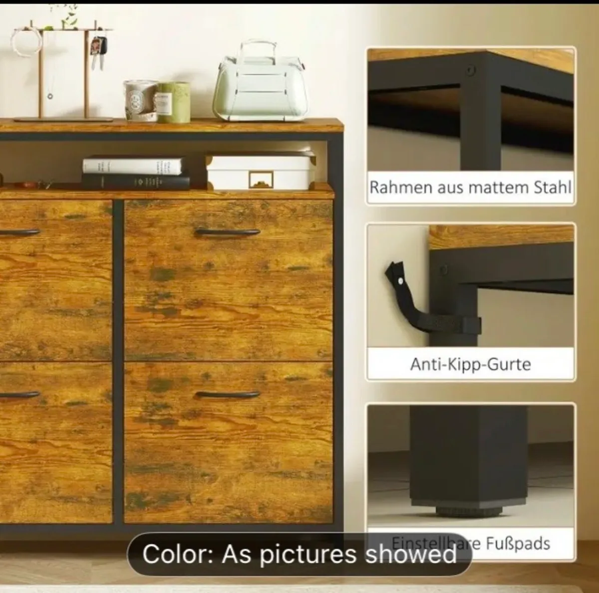 Shoe storage cabinet free postage - Image 3