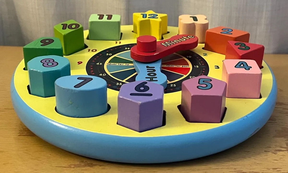 Shape Sorting Clock - Educational Kids Toy - Image 1
