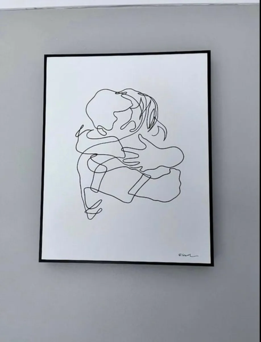 Francis Leavey - Line art canvas - Image 1