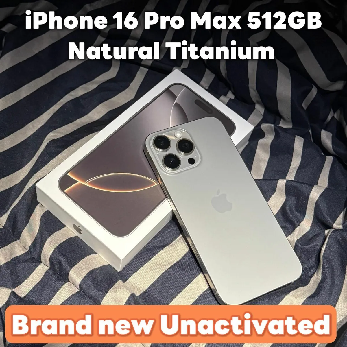 NEW - iPhone 16 Pro Max 512GB in Natural Titanium - Image 1