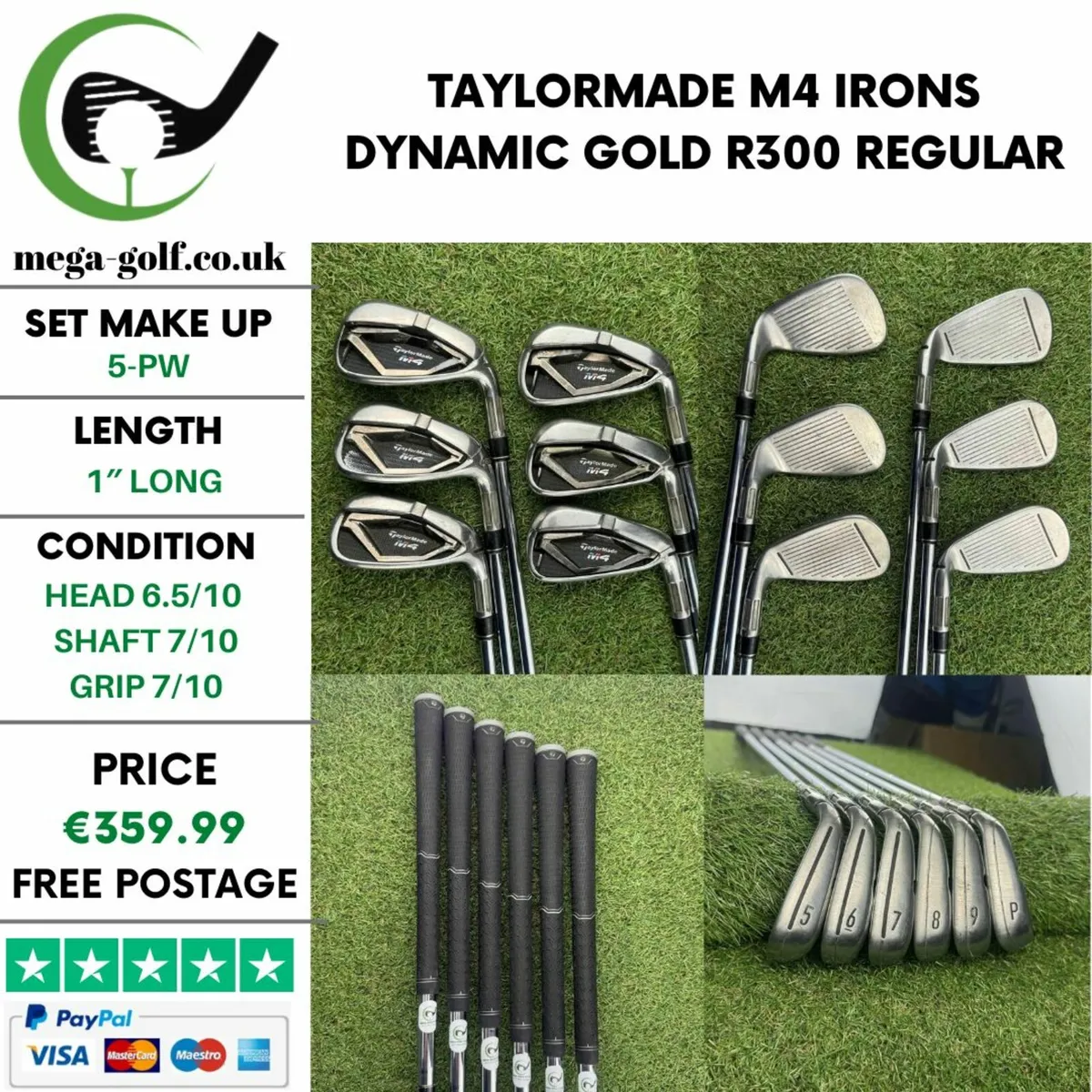 Taylormade M4 Irons / 5-Pw / Regular - Image 1