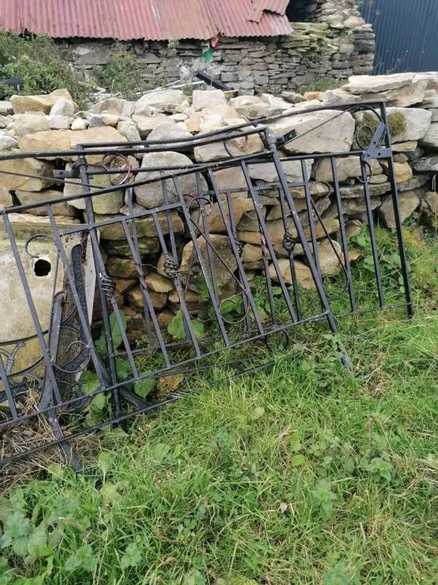 Heavy iron gates
