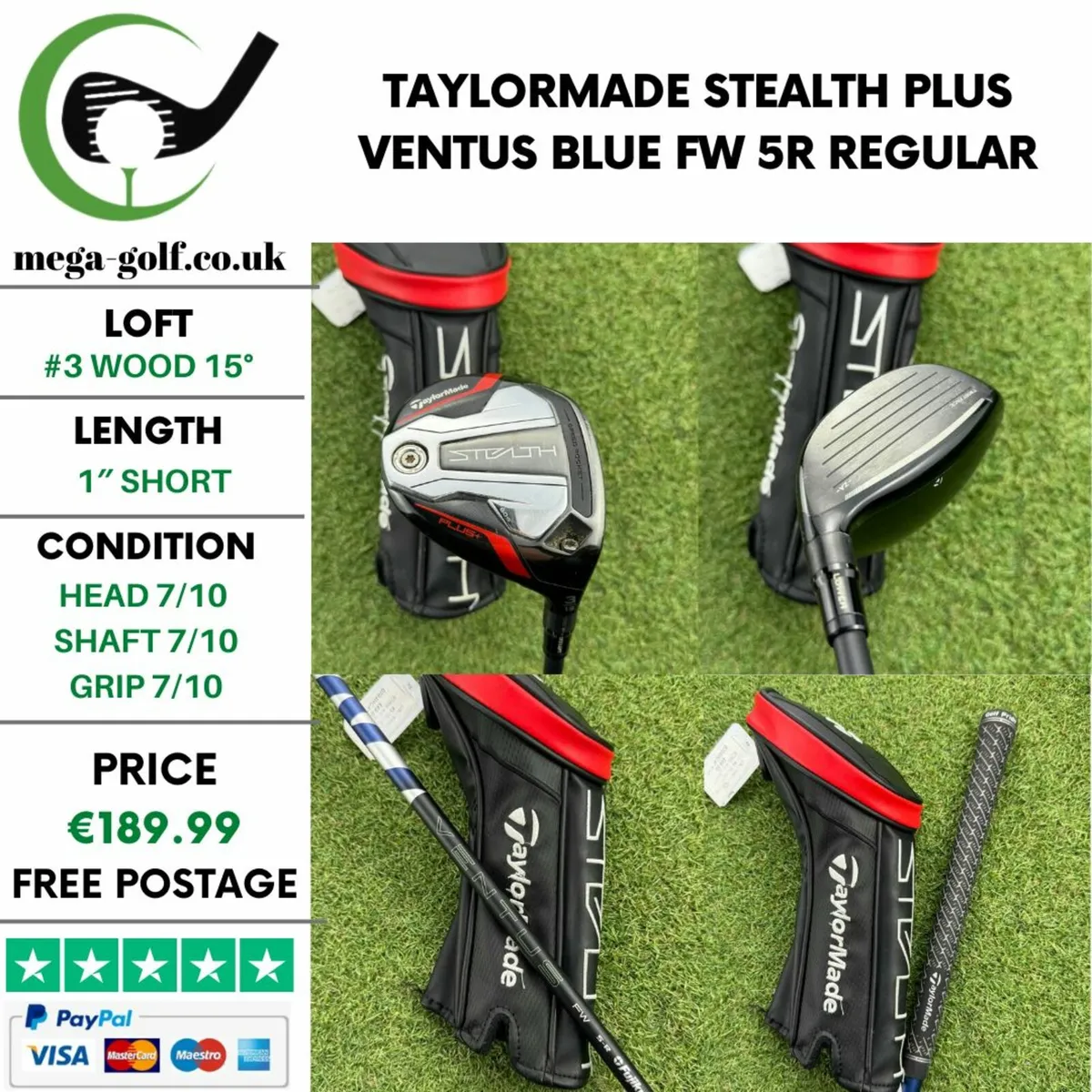 Taylormade Stealth Plus #3 Wood 15° / Regular - Image 1