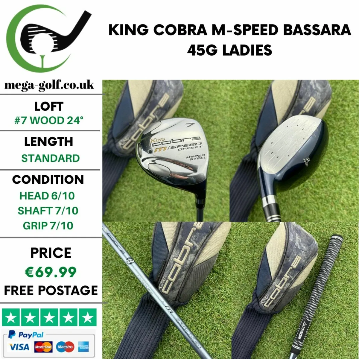 King Cobra M-Speed #7 Wood 24° /Bassara 45G Ladies - Image 1