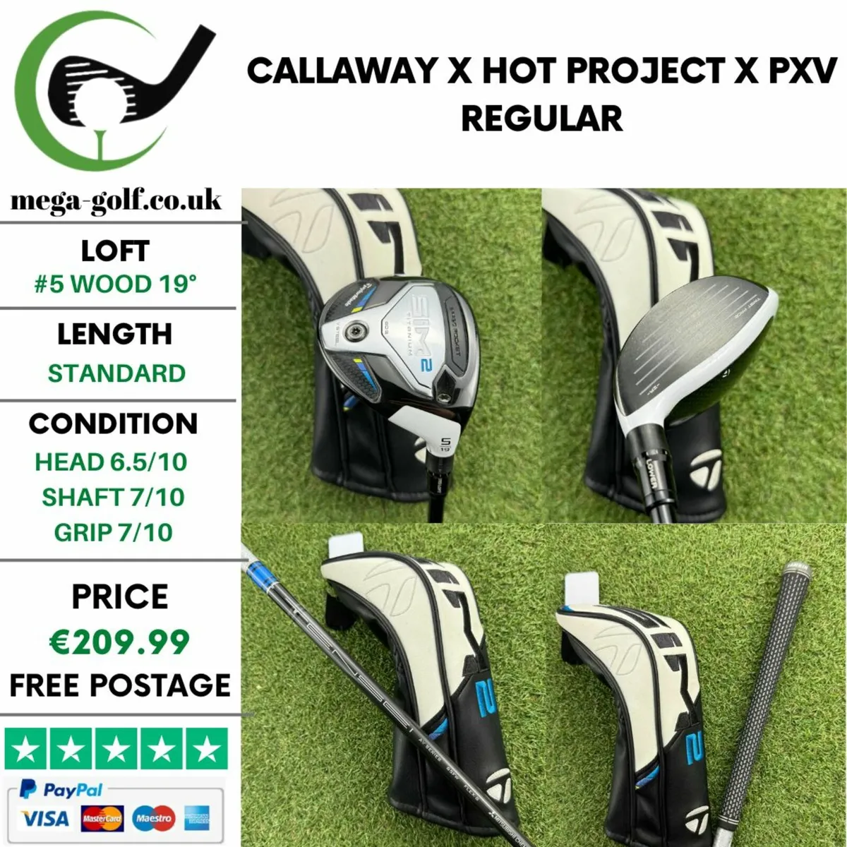 Taylormade Sim 2 Ti #5 Wood 19° / Stiff - Image 1