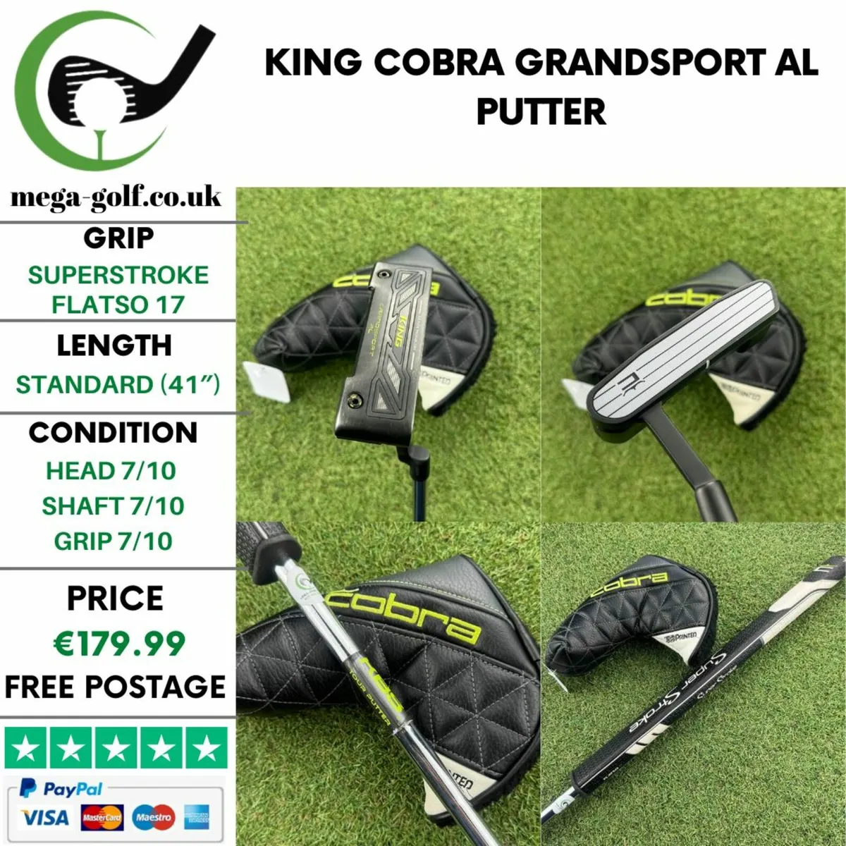 King Cobra Grandsport AL Putter / 41″ - Image 1