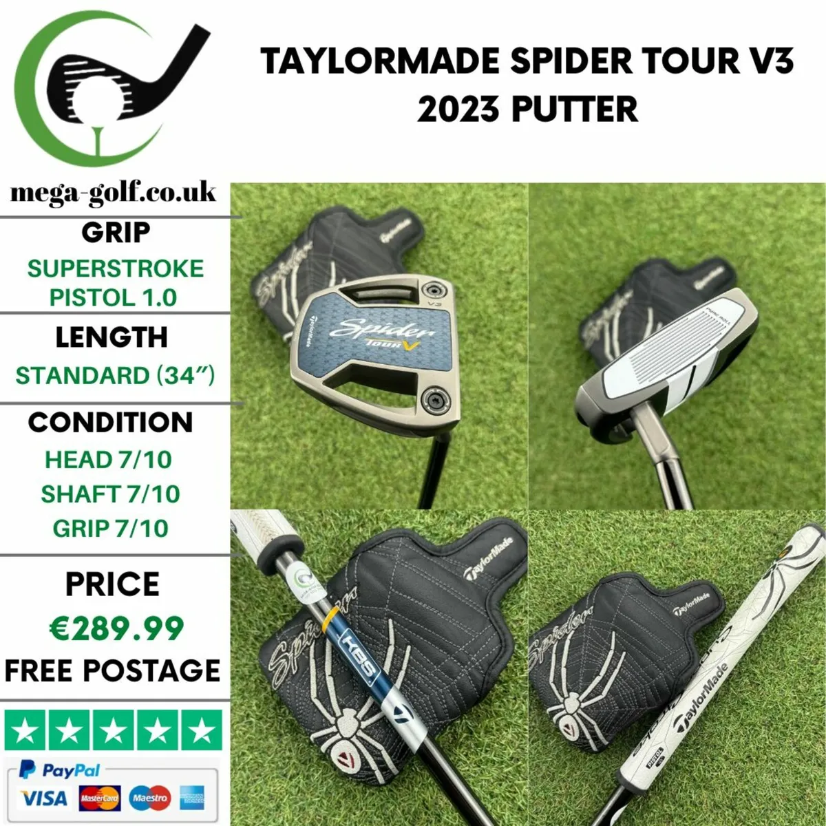 Taylormade Spider Tour V3 2023 Putter / 34″ - Image 1