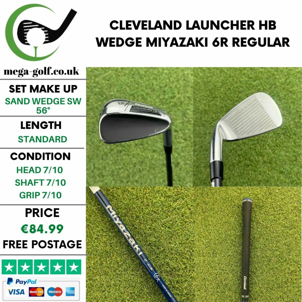 Cleveland Launcher HB Wedge Sw 56° / Regular - Image 1