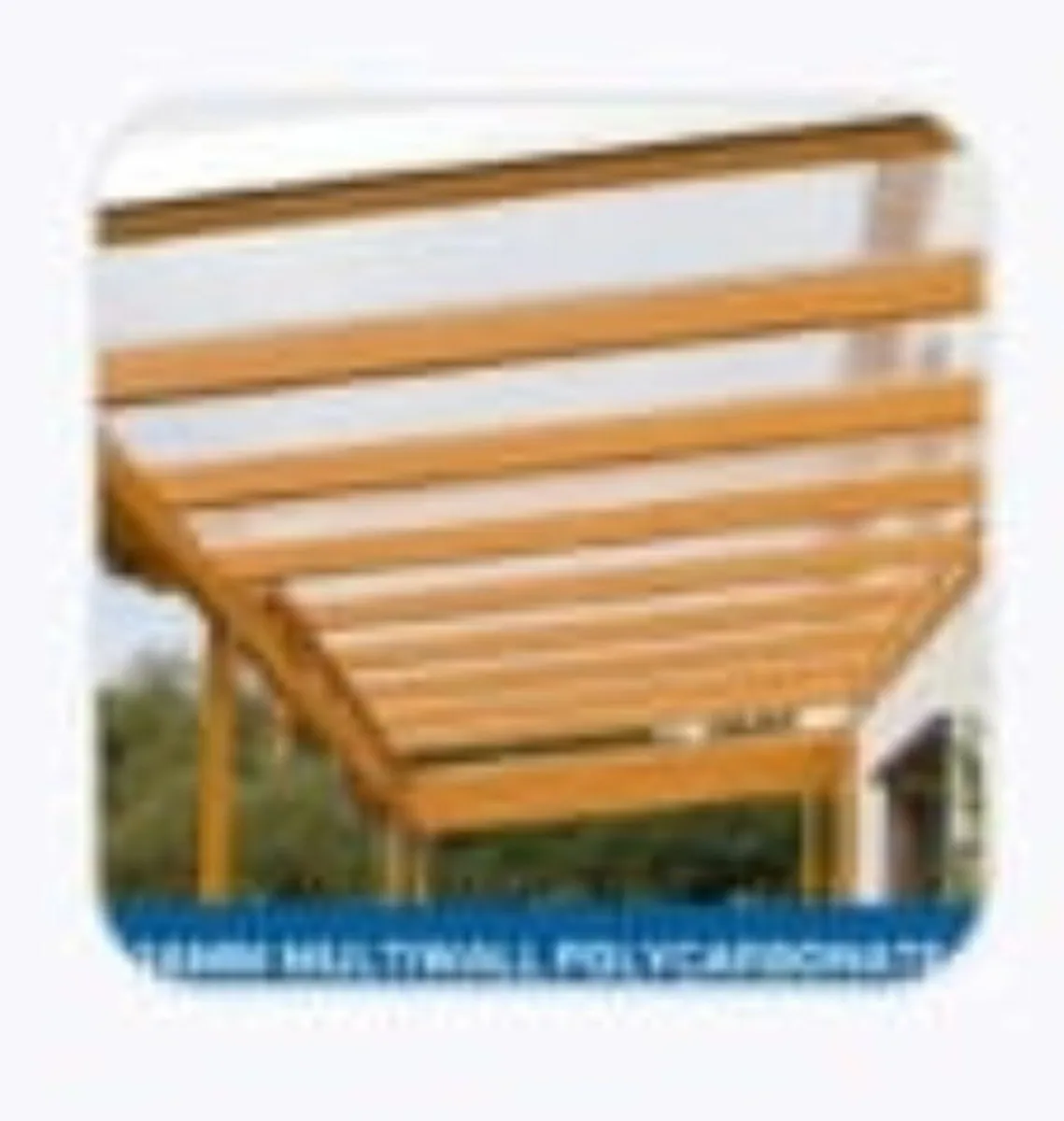 4× Polycarb Roof Sheets Clear 6m×1m - Image 1