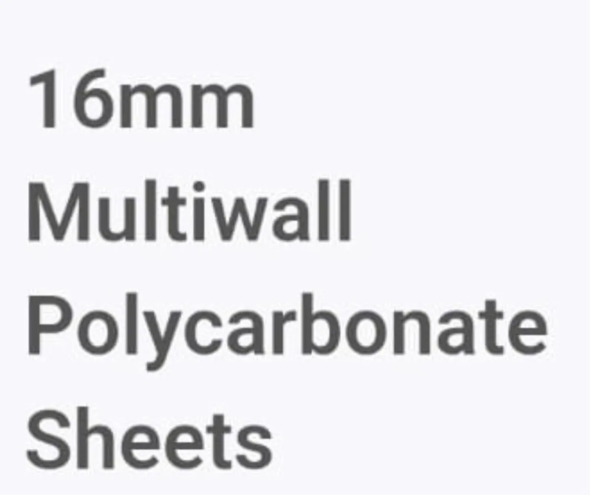 4× Polycarb Roof Sheets Clear 6m×1m - Image 2