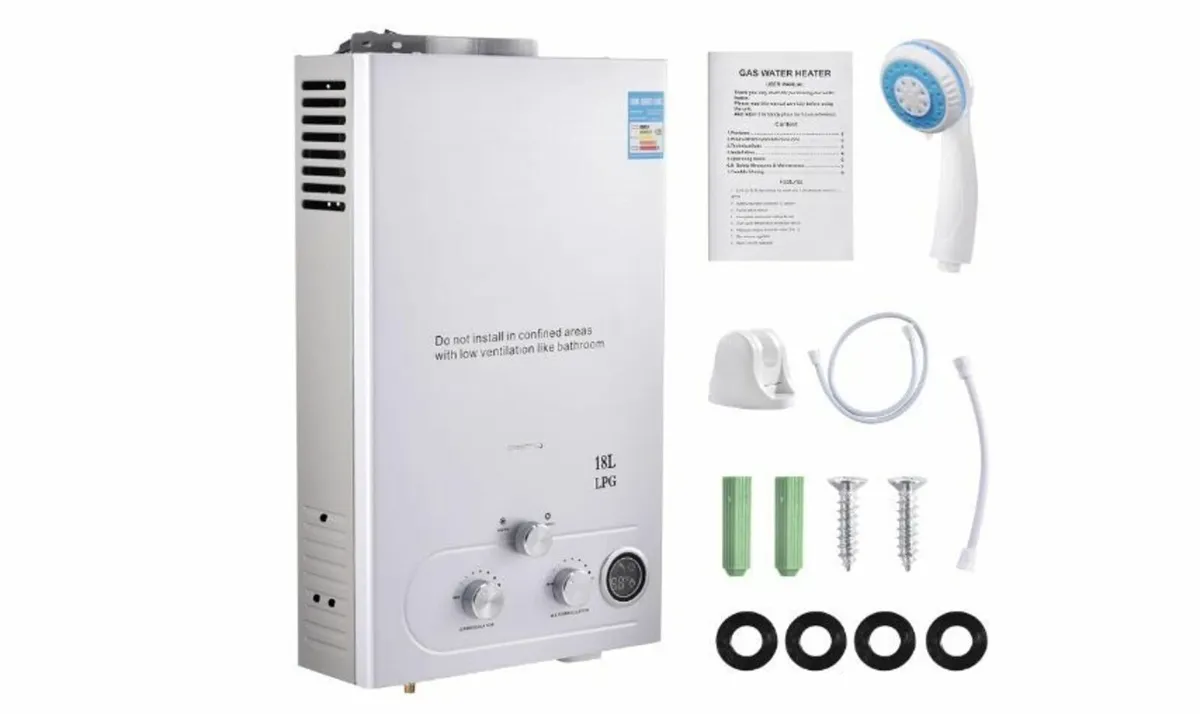 18L Gas Instantaneous Water Heater, 32 KW LPG - Image 4