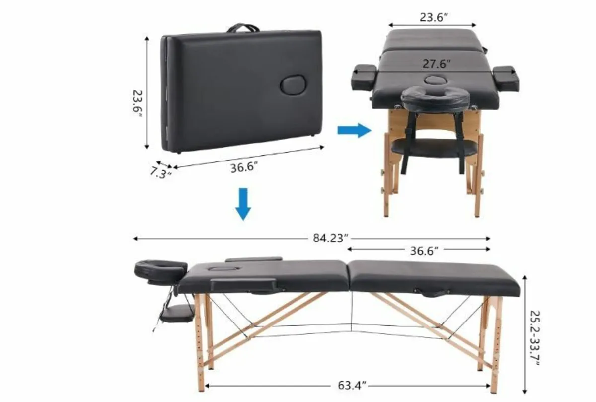 Folding Massage Table - Image 3