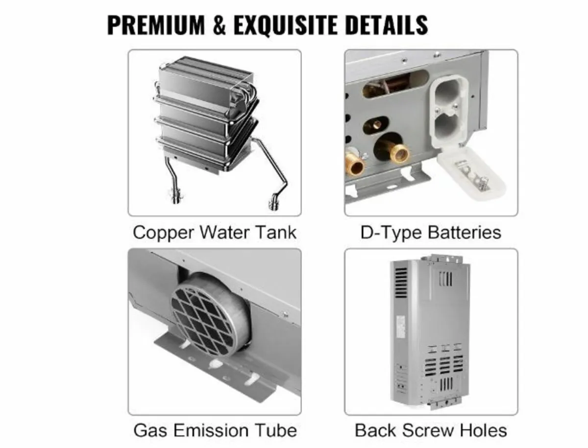 18L Water Heater Gas 36KW LPG Water Heater - Image 4