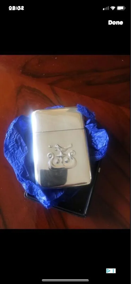 Solid Silver Business Card Holder - Image 1