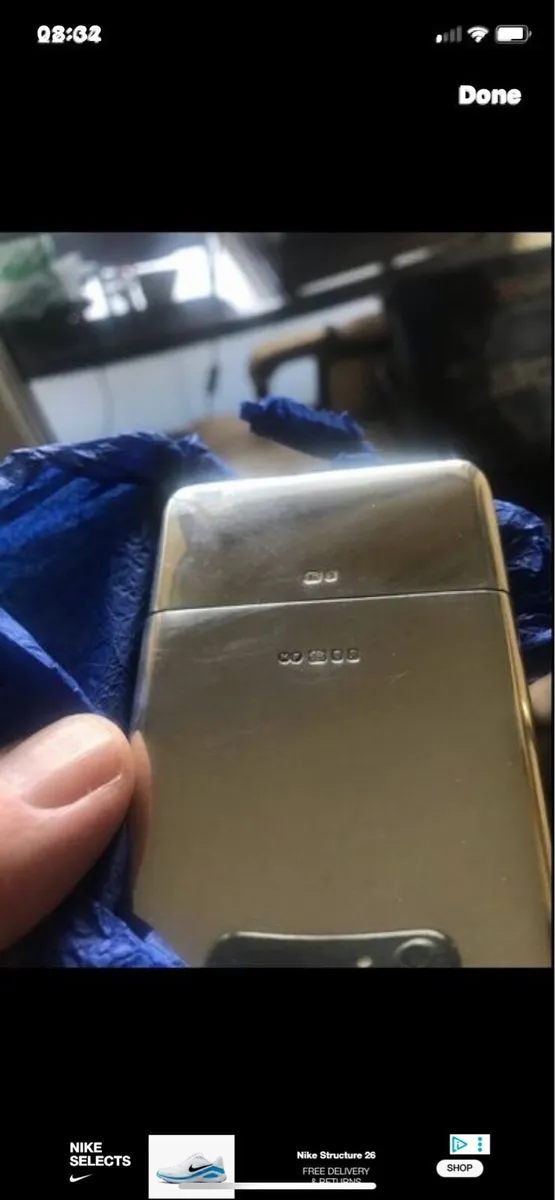 Solid Silver Business Card Holder - Image 2