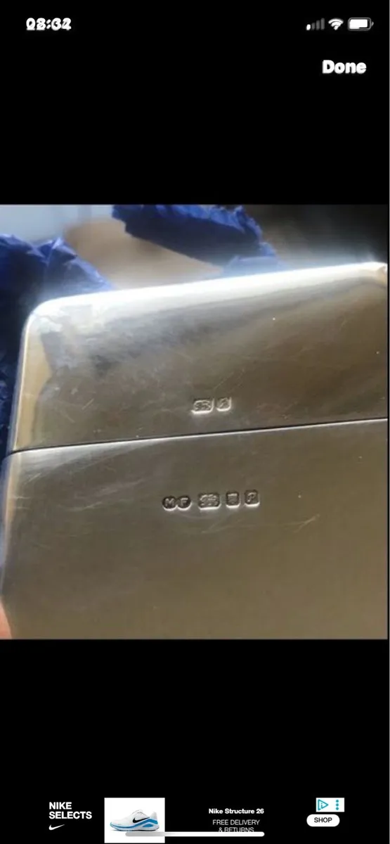 Solid Silver Business Card Holder - Image 3