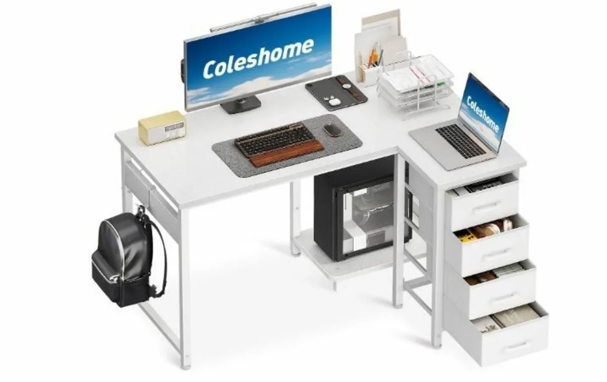 Corner Desk, 100 x 70 cm, L Shape Desk - Image 1