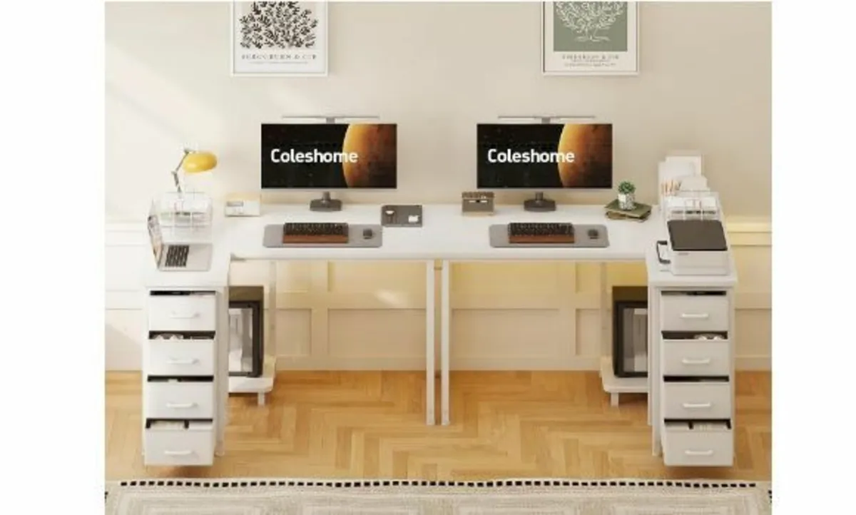 Corner Desk, 100 x 70 cm, L Shape Desk - Image 2