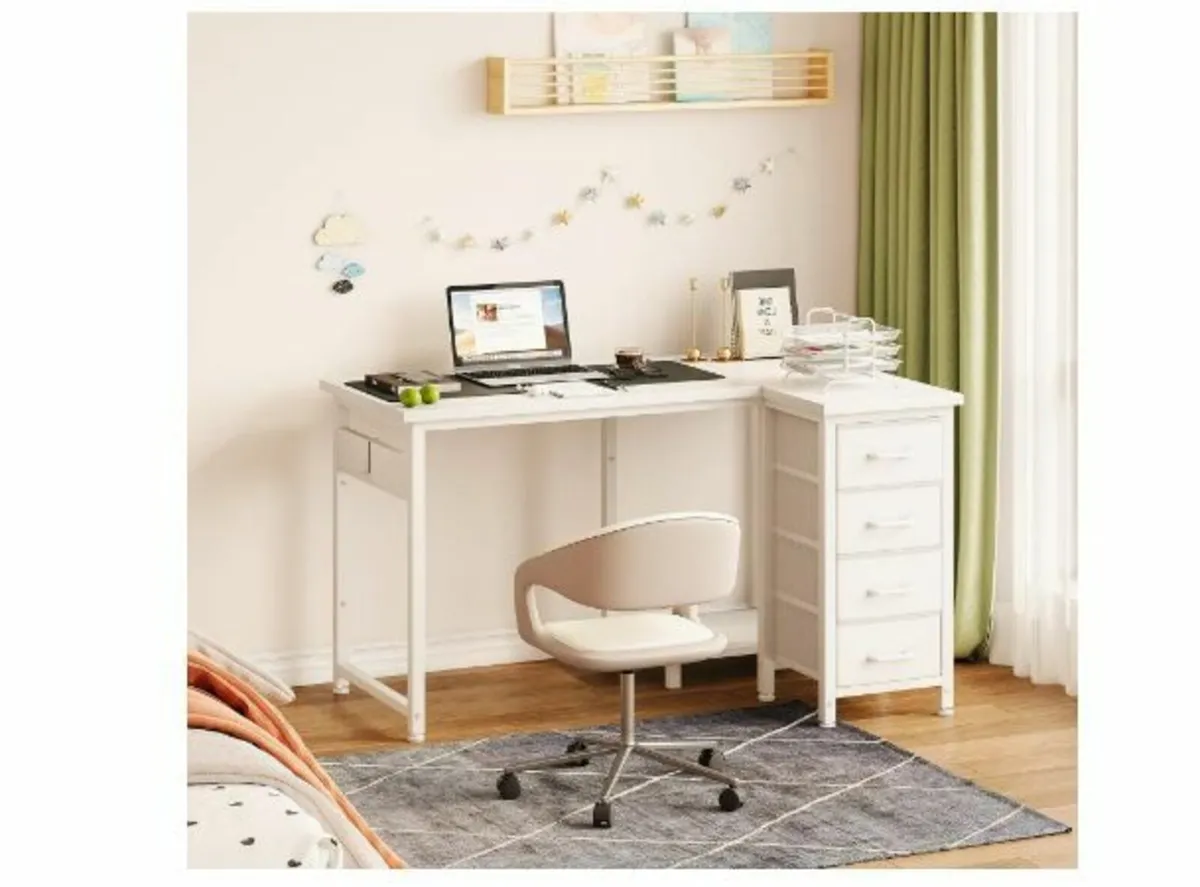 Corner Desk, 100 x 70 cm, L Shape Desk - Image 3