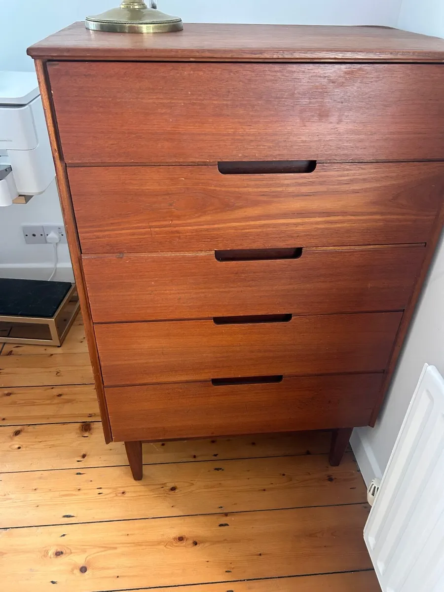 Mid century 1970s Teak set of Drawers. - Image 4