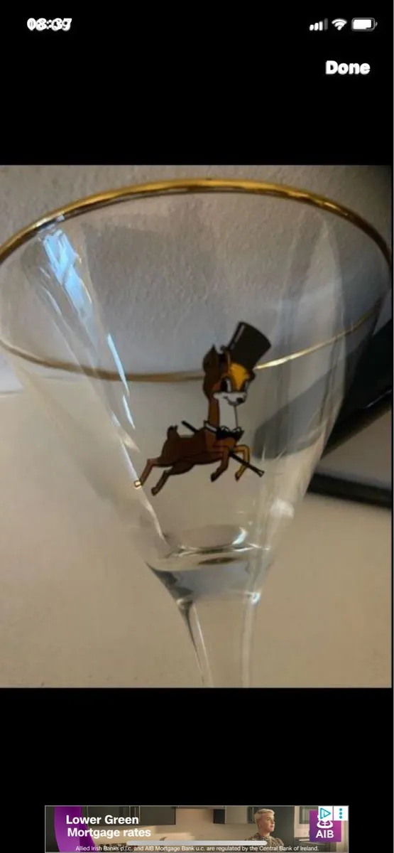 Rare vintage Babycham Glass - Image 2